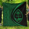 Guam Coat Of Arms Polynesian Premium Quilt  Circle Style  05 J2  Quilt